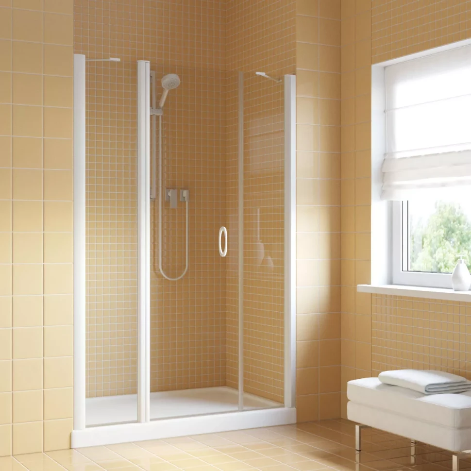 Душевая дверь в нишу Vegas-Glass EP-2F LUX 190 белый