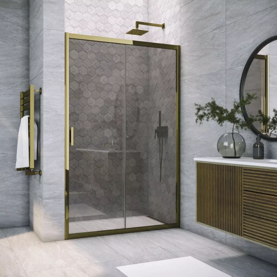 Душевая дверь в нишу Vegas-Glass ZP TUR NOVO 120 бронза