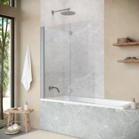 Шторки на ванну Vegas-Glass E2V NOVO 120 матовый хром