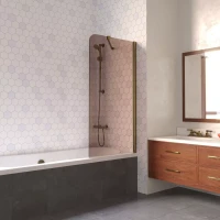 Ограждения на ванну Vegas-Glass EV LUX ST 76 бронза