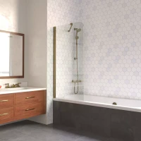 Ограждения на ванну Vegas-Glass EV LUX ST 76 бронза