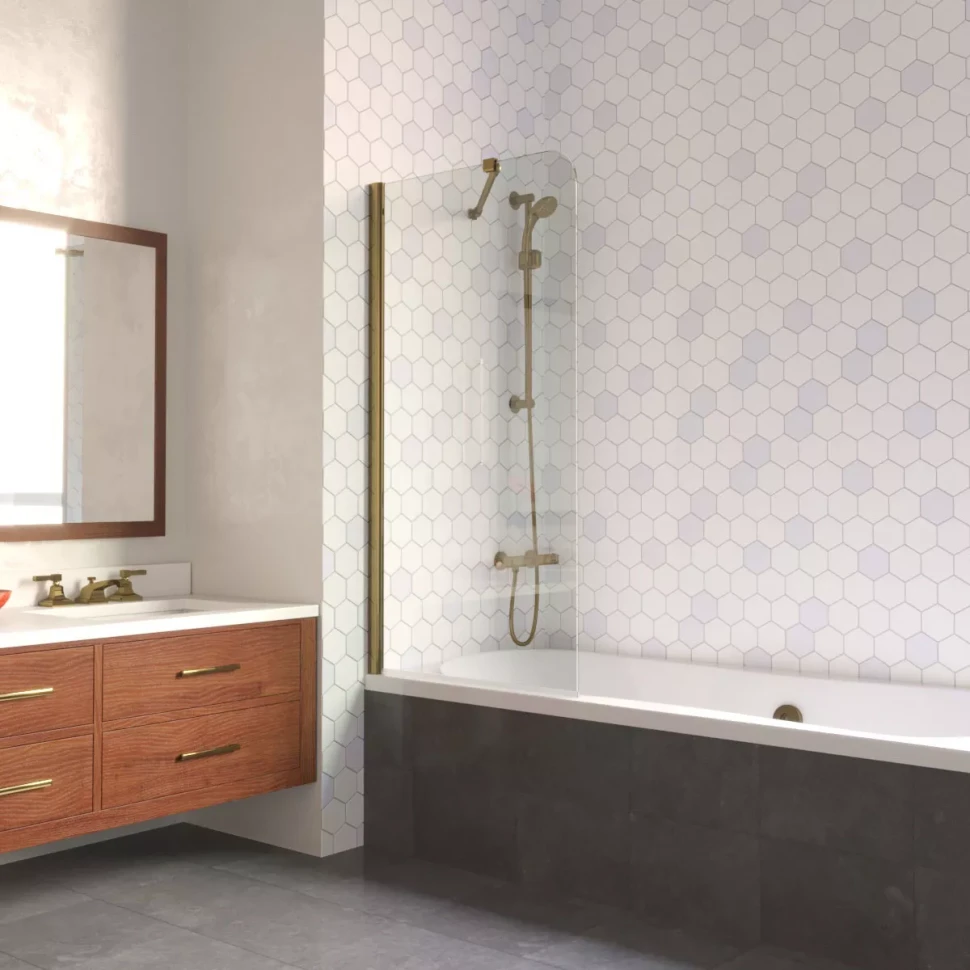 Ограждения на ванну Vegas-Glass EV LUX ST 76 бронза