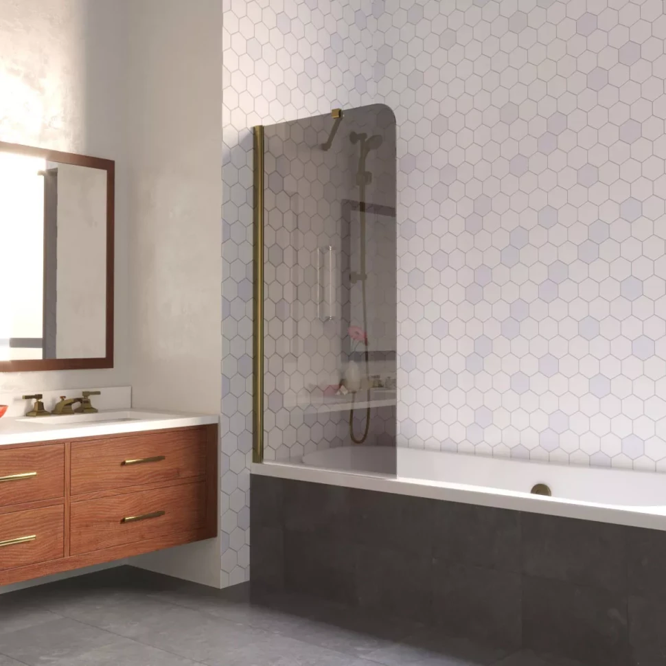 Ограждения на ванну Vegas-Glass EV LUX ST 76 бронза