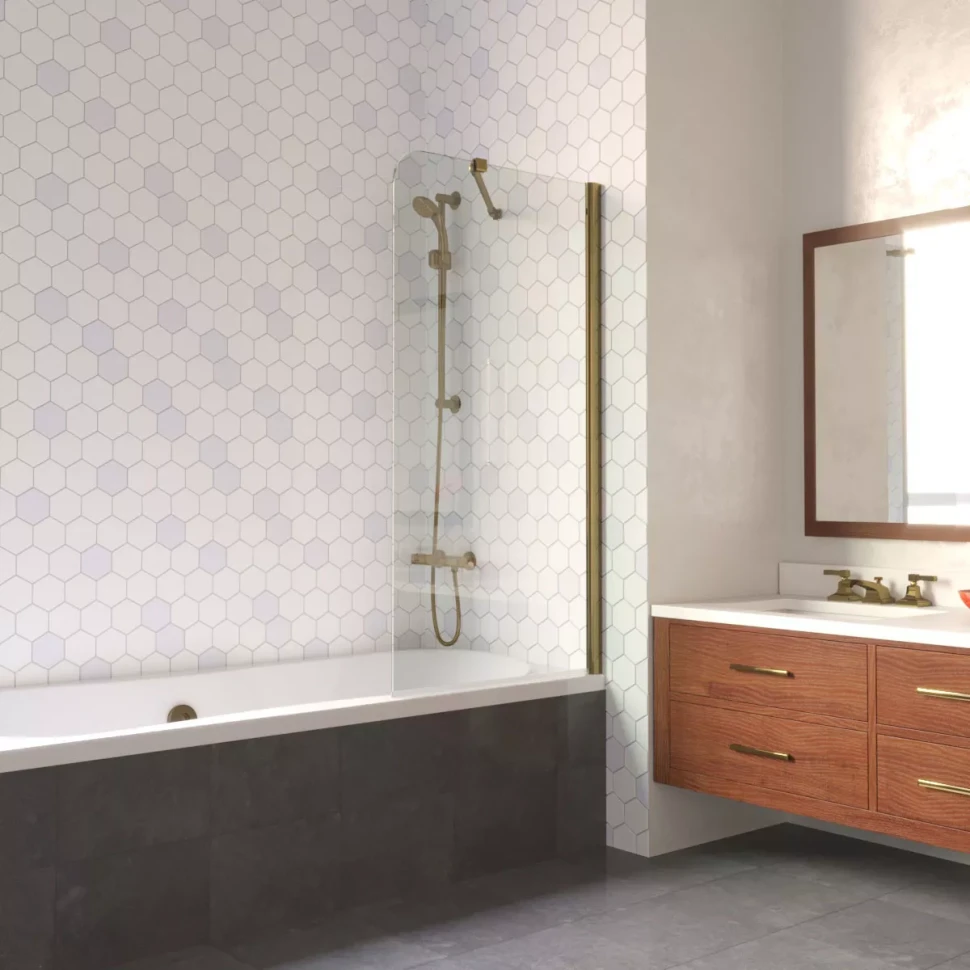 Ограждения на ванну Vegas-Glass EV LUX ST 76 бронза