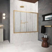 Шторки на ванну Z2V Protec 185 золото матовое