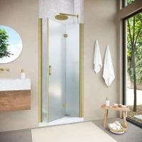 Душевая дверь в нишу Vegas-Glass GPS NOVO 85 h200 золото матовое