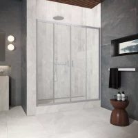 Двери в душевой проем Z2P Protec 170 матовый хром