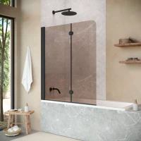 Шторки на ванну Vegas-Glass E2V NOVO 120 черный матовый