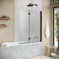 Шторки на ванну Vegas-Glass E2V NOVO 120 черный матовый