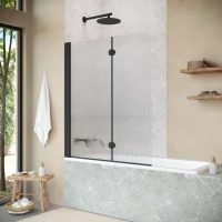 Шторки на ванну Vegas-Glass E2V NOVO 120 черный матовый