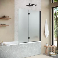 Шторки на ванну Vegas-Glass E2V NOVO 120 черный матовый