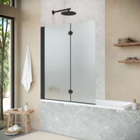 Шторки на ванну Vegas-Glass E2V NOVO 120 черный матовый