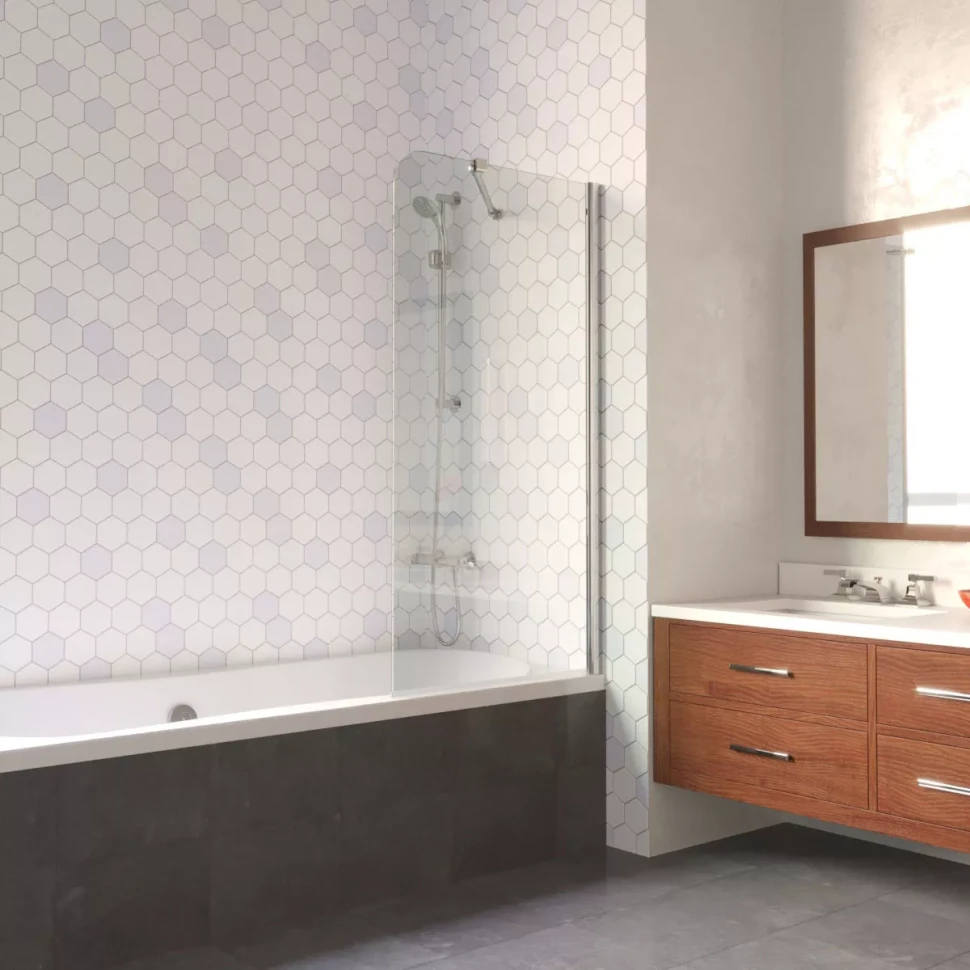 Ограждения на ванну Vegas-Glass EV LUX ST 76 глянцевый хром