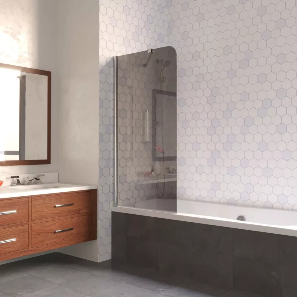 Ограждения на ванну Vegas-Glass EV LUX ST 76 глянцевый хром