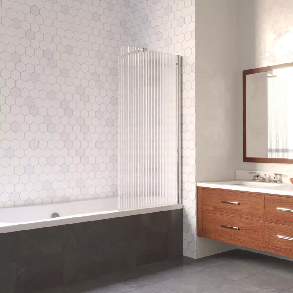 Ограждения на ванну Vegas-Glass EV LUX ST 76 глянцевый хром