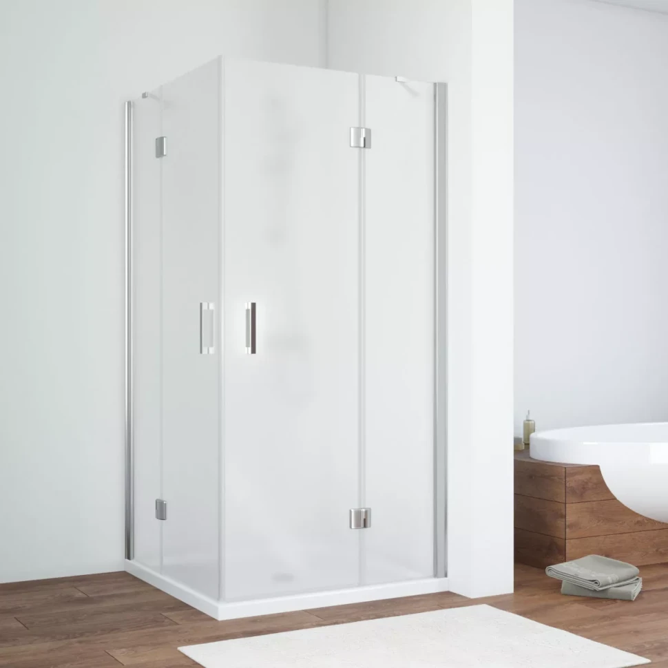 Душевой уголок Vegas-Glass AFA NOVO 110x110 глянцевый хром