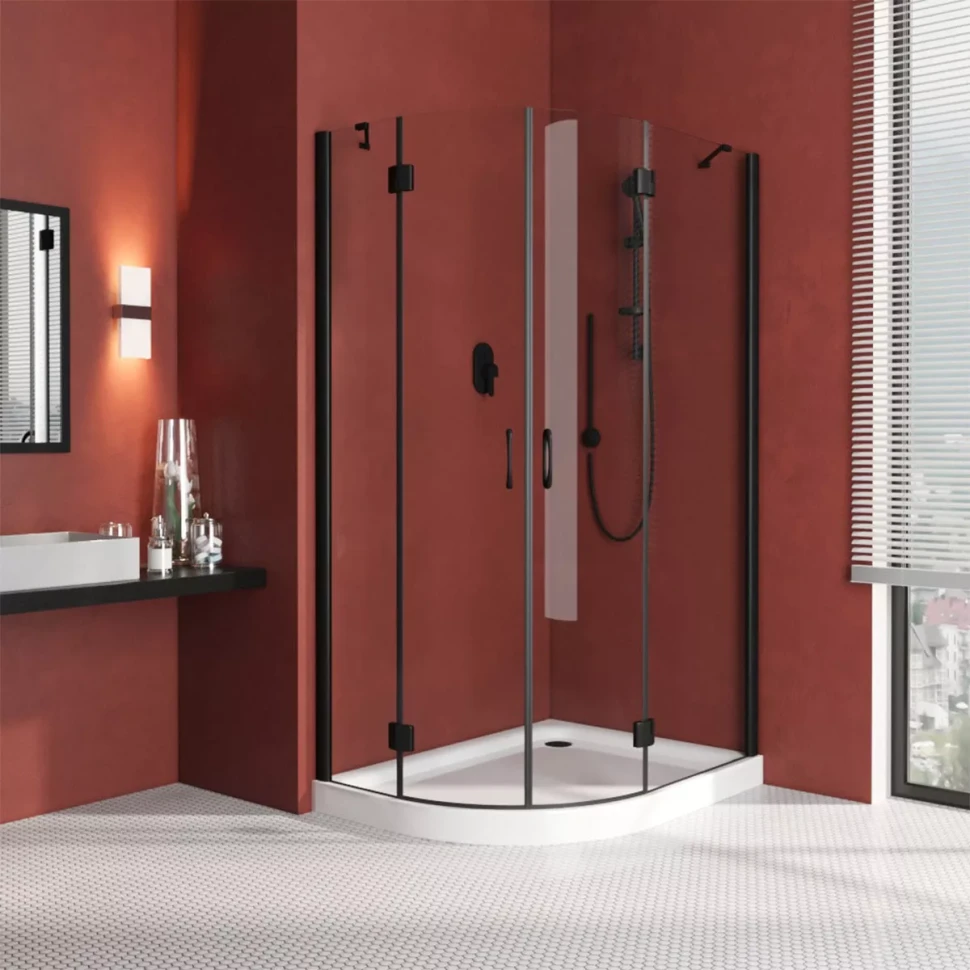 Vegas-Glass AFS-F LUX 120x100 черный матовый