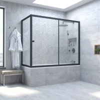 Шторки на ванну ZV+ZVF NOVO 180x90 матовый хром