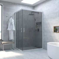 Душевое ограждение Vegas-Glass ZA-F NOVO 120x100 белый