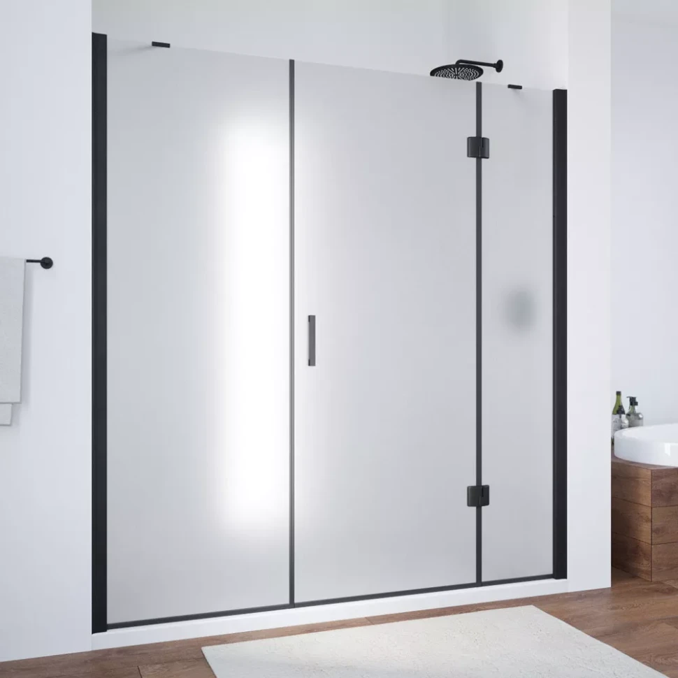 Дверь в душевой проем Vegas-Glass AFP-F NOVO 180 черный матовый