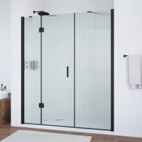 Дверь в душевой проем Vegas-Glass AFP-F NOVO 180 черный матовый