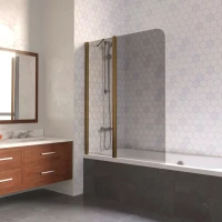 Шторки на ванну E2V LUX ST 115 бронза