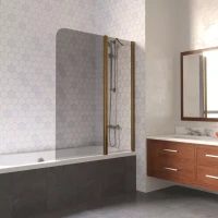 Шторки на ванну E2V LUX ST 115 бронза