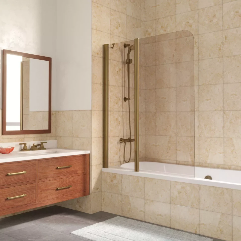 Шторки на ванну E2V LUX ST 115 бронза