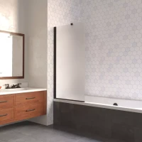 Ограждения на ванну Vegas-Glass EV LUX ST 76 черный матовый