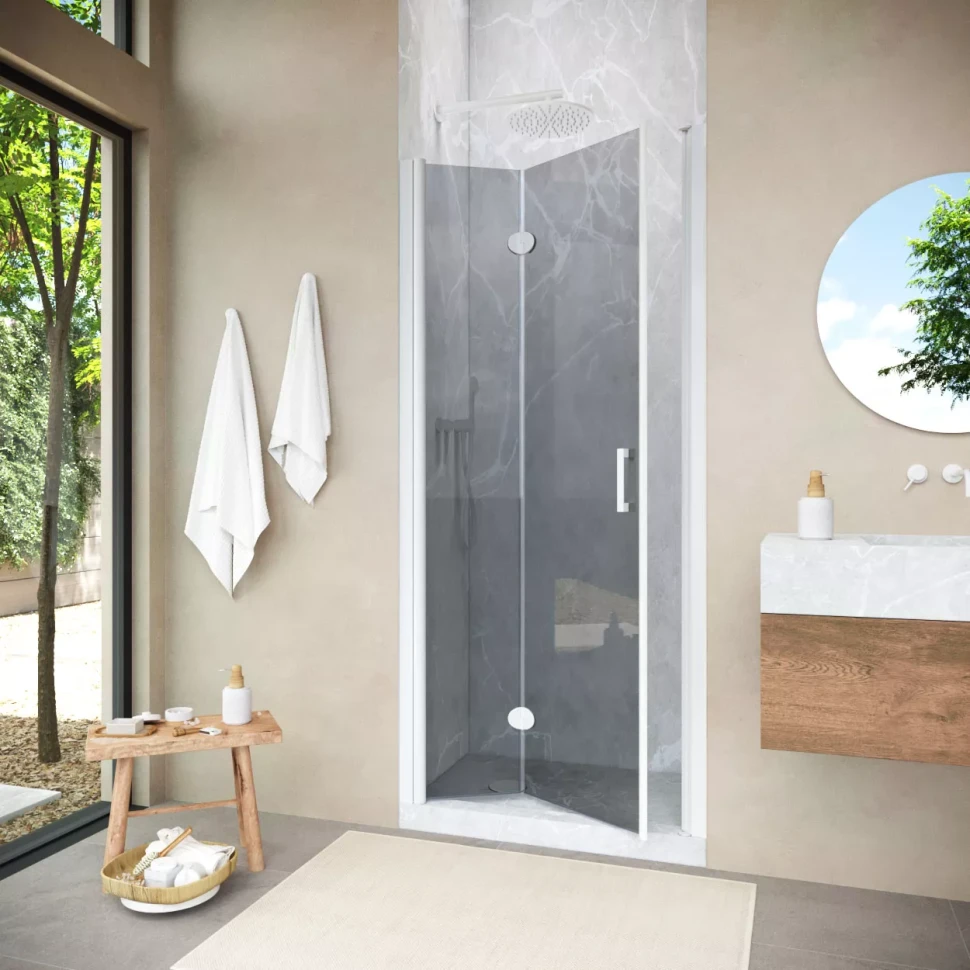 Душевая дверь в нишу Vegas-Glass GPS NOVO 90 h189 белый