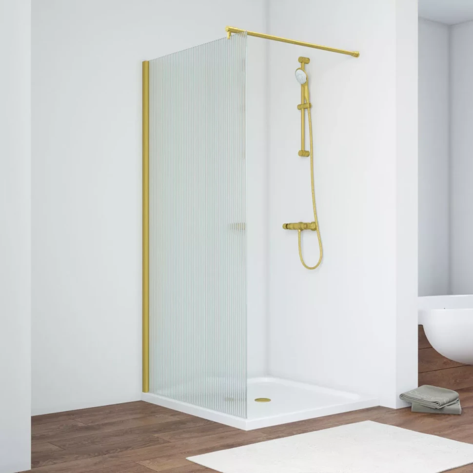 Неподвижные перегородки Vegas-Glass EAF NOVO 76 золото матовое