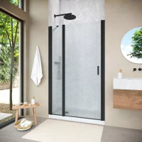 Душевая дверь Vegas-Glass EP-F-1 NOVO 120 h189 черный матовый