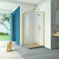 Душевой уголок Vegas-Glass AFA Retta 90x90 золото матовое