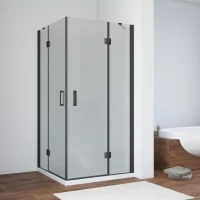 Душевой уголок Vegas-Glass AFA NOVO 110x110 черный матовый