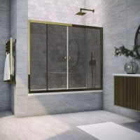 Шторки на ванну Vegas-Glass Z2V TUR NOVO 175 бронза