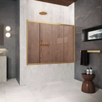 Шторки на ванну Z2V Protec 190 золото матовое