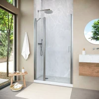 Душевая дверь Vegas-Glass EP-F-1 NOVO 120 h200 золото матовое