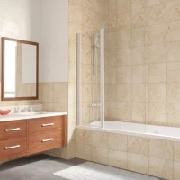 Шторки на ванну E2V LUX ST 125 белый