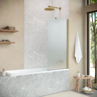 Шторки на ванну EV ST NOVO 60 золото матовое