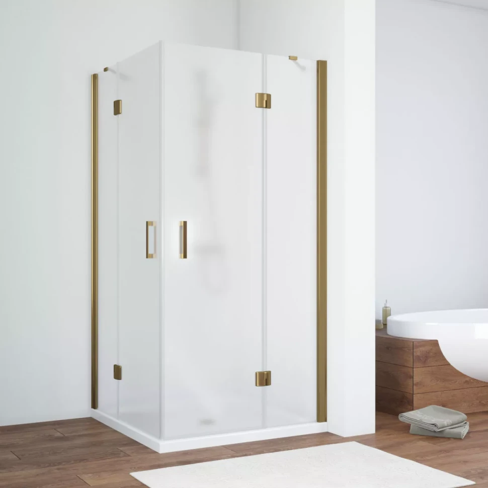 Душевой уголок Vegas-Glass AFA NOVO 120x120 бронза