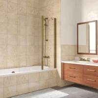 Шторки на ванну E2V LUX ST 125 бронза