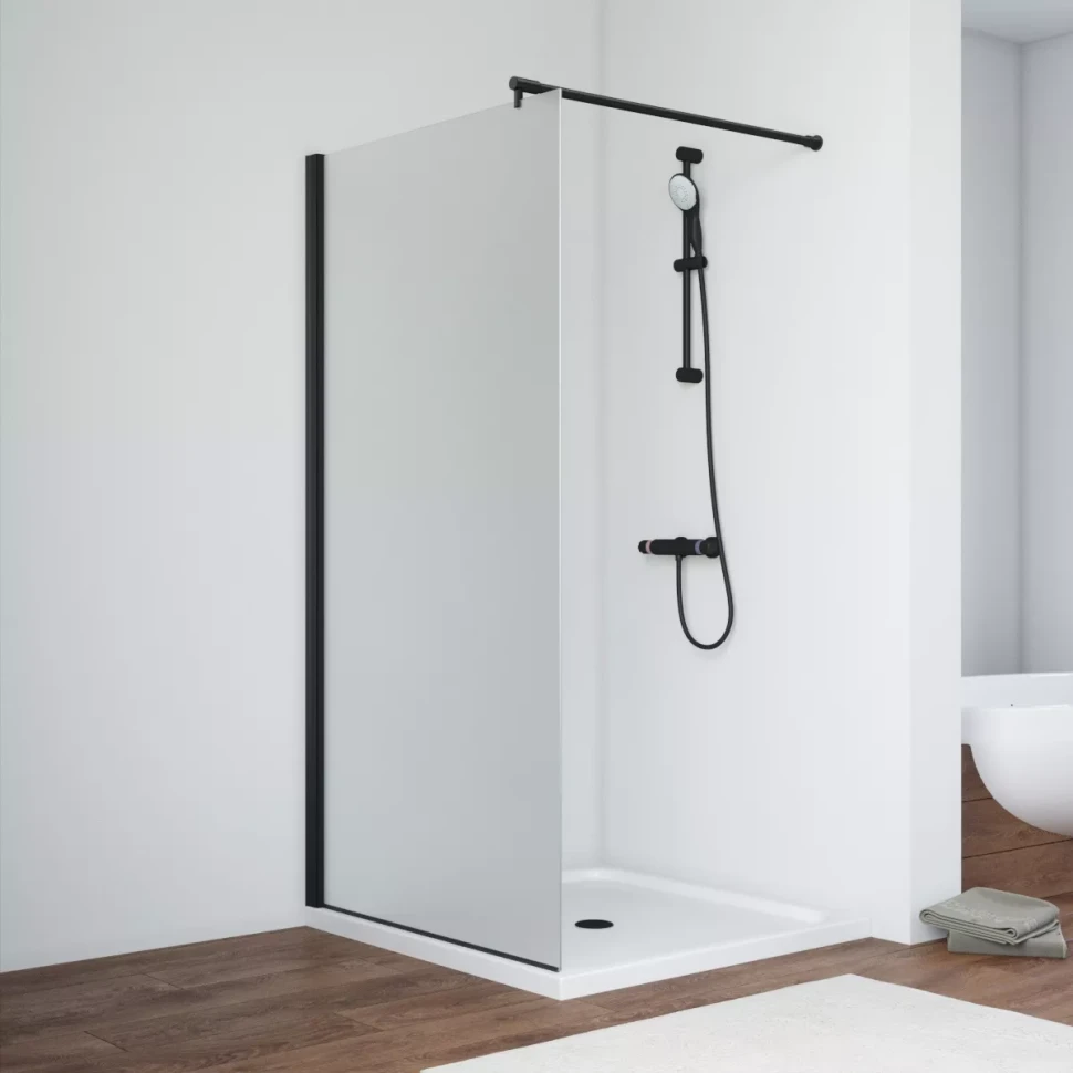 Неподвижные перегородки Vegas-Glass EAF NOVO 76 черный матовый