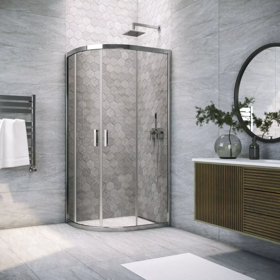 Vegas-Glass ZS-F TUR NOVO 100x90 глянцевый хром