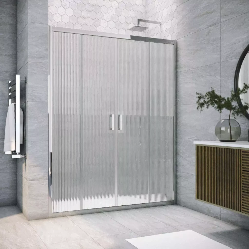 Душевая дверь в нишу Vegas-Glass Z2P TUR NOVO 165 глянцевый хром