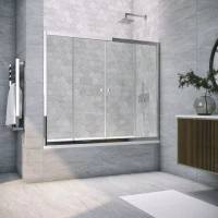 Шторки на ванну Vegas-Glass Z2V TUR NOVO 180 бронза