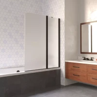 Шторки на ванну E2V LUX ST 125 черный матовый