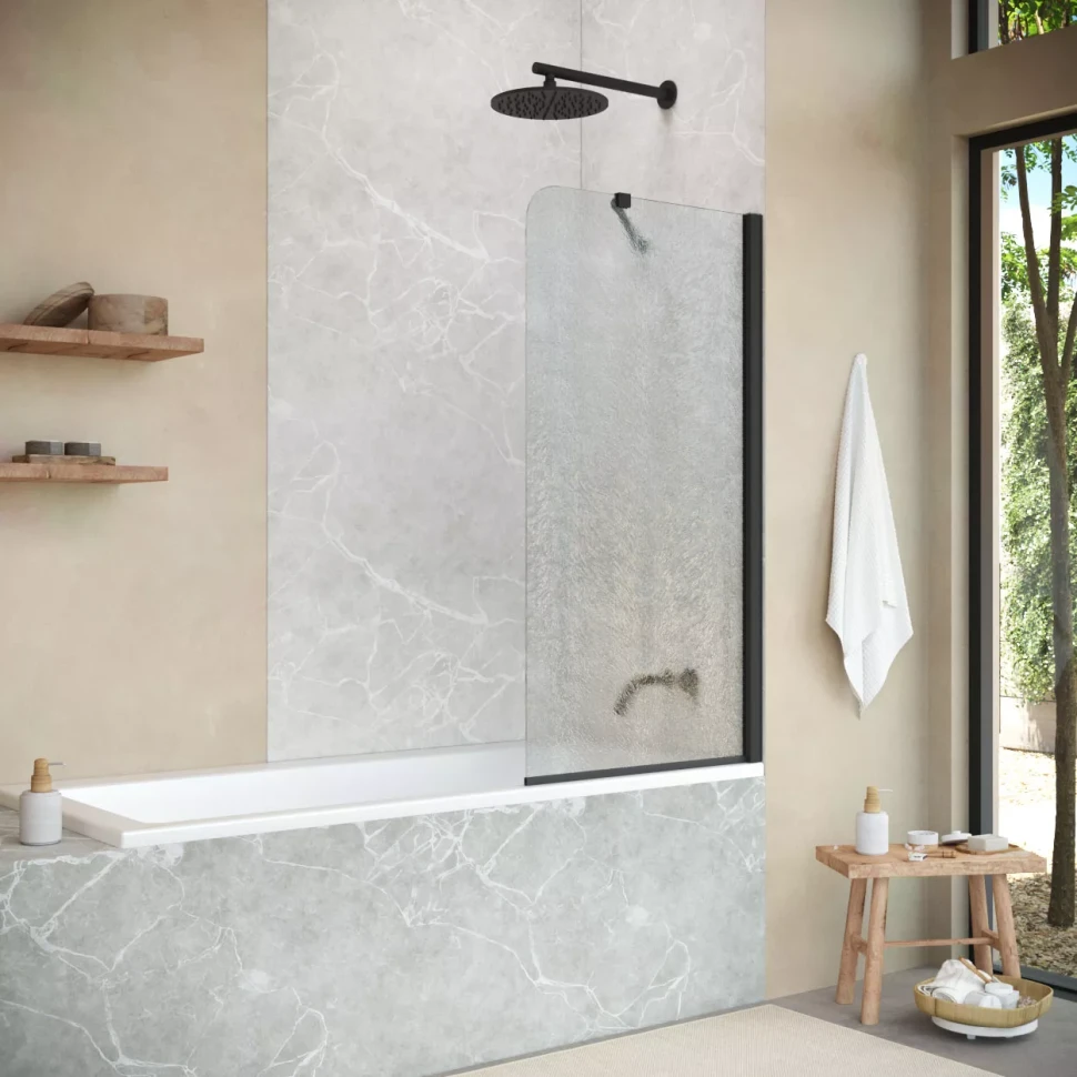 Шторки на ванну EV ST NOVO 60 черный матовый