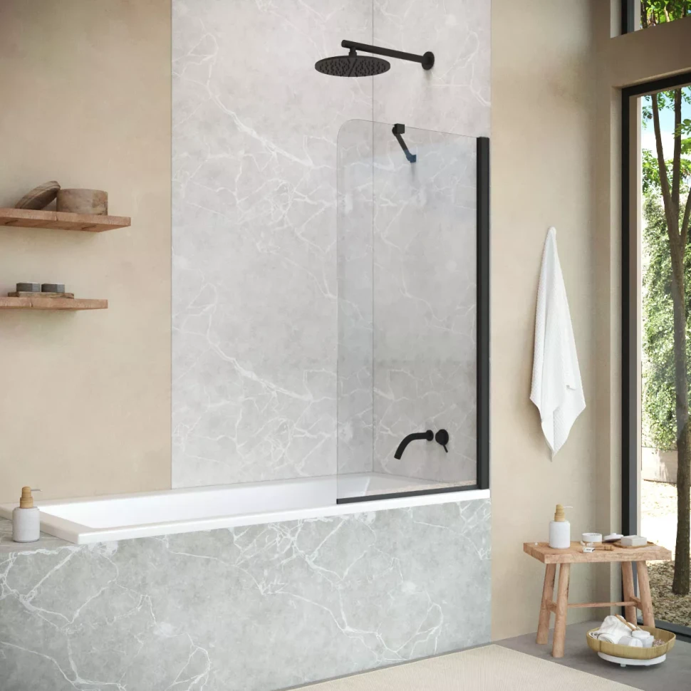 Шторки на ванну EV ST NOVO 60 черный матовый