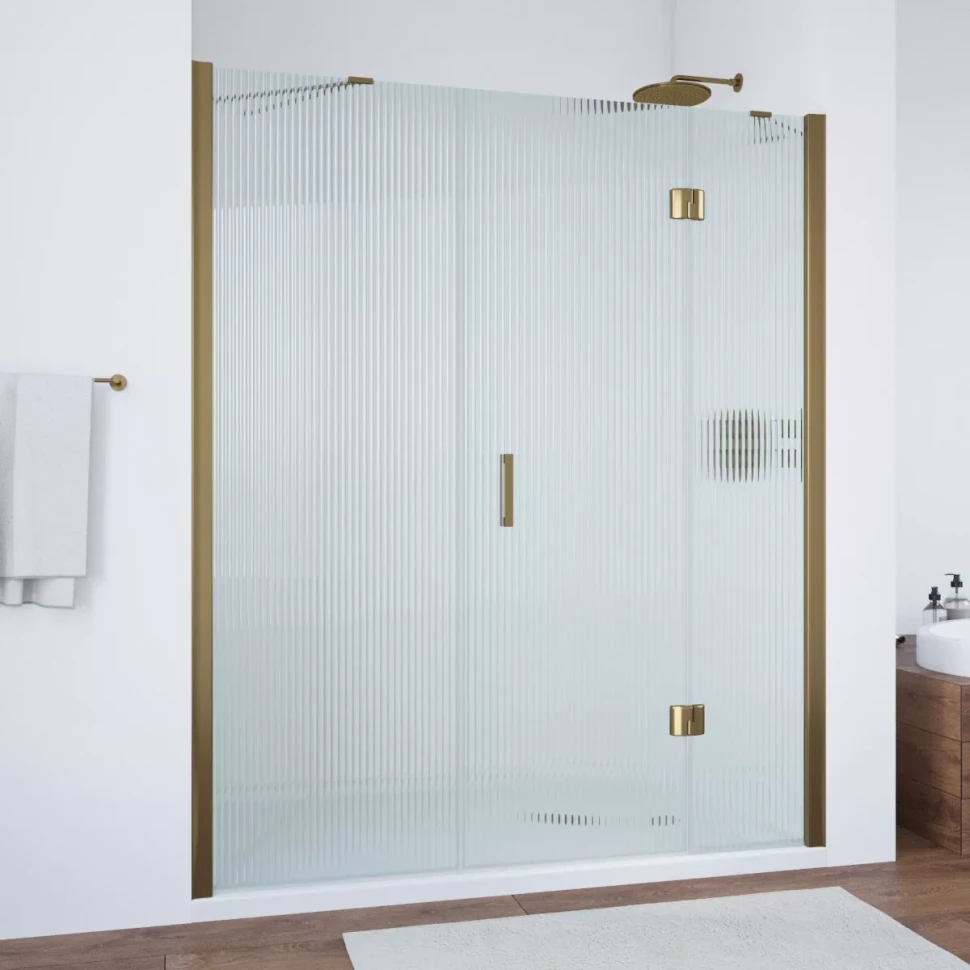 Дверь в душевой проем Vegas-Glass AFP-F NOVO 200 бронза