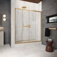 Двери в душевой проем Z2P Protec 180 золото матовое